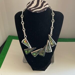 RLM SOHO Artisan Silver Necklace with Green Accents